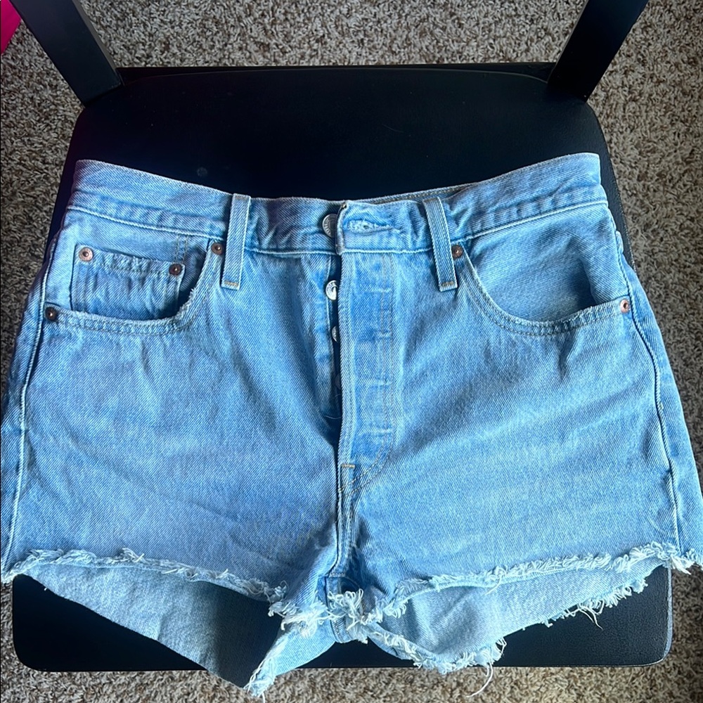 Levi's Light Blue Jean Shorts for Women